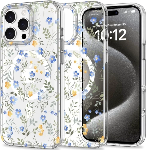 Σκληρή Θήκη MagSafe - Apple iPhone 16 Pro - Tech-Protect MagMood - Spring Flowers (5906302311521)
