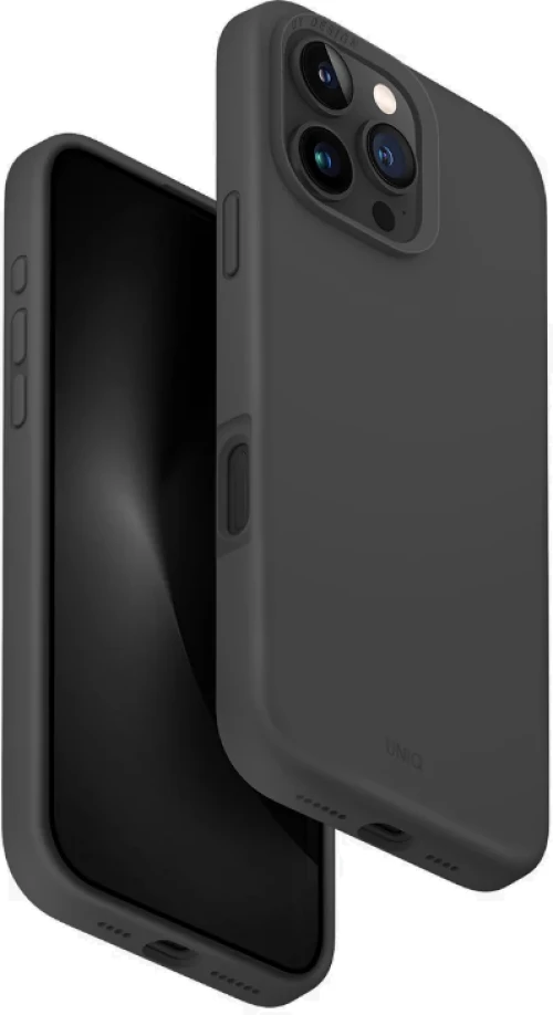 Θήκη Apple iPhone 16 Pro Max - Uniq Lino Hue MagClick Ανθεκτική Σκληρή με MagSafe & 2 x Πλαίσια Κάμερας - Grey (UNIQ-IP6.9P(2024)-LINOHMGRY)