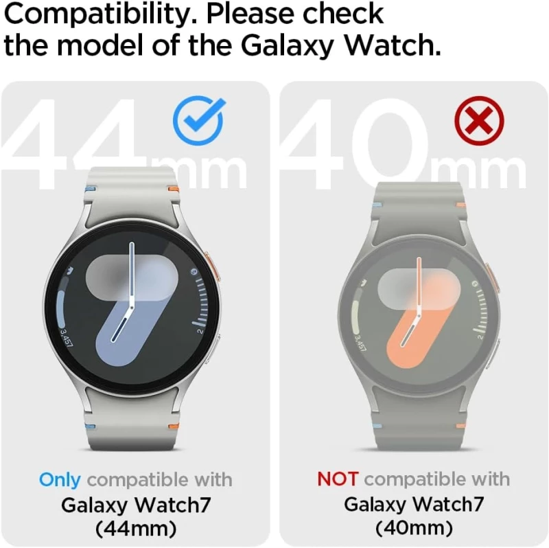 Θήκη Samsung Galaxy Watch 7 44mm - Spigen Rugged Armor Pro Unibody Σιλικόνης - Matte Black (ACS08338)