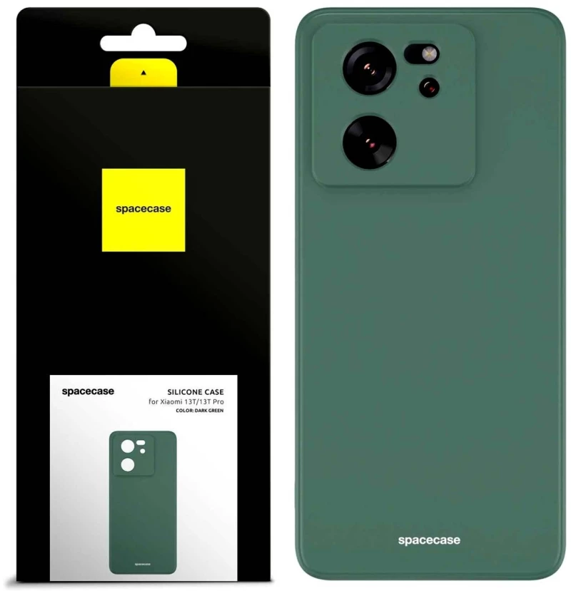Θήκη Xiaomi 13T / 13T Pro - Spacecase Silicone Case Σιλικόνης - Dark Green (5905719105631)