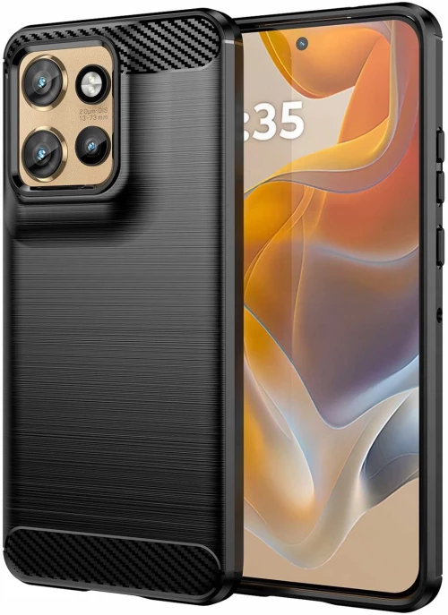 Θήκη Motorola Edge 50 Neo / ThinkPhone 25 Spacecase Carbon Σιλικόνης - Black (5905719113551)