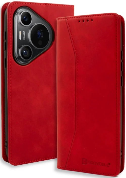 Θήκη Πορτοφόλι - Huawei Pura 70 Pro / Pura 70 Pro Plus - Bodycell Book Case - Red (5206015075155)