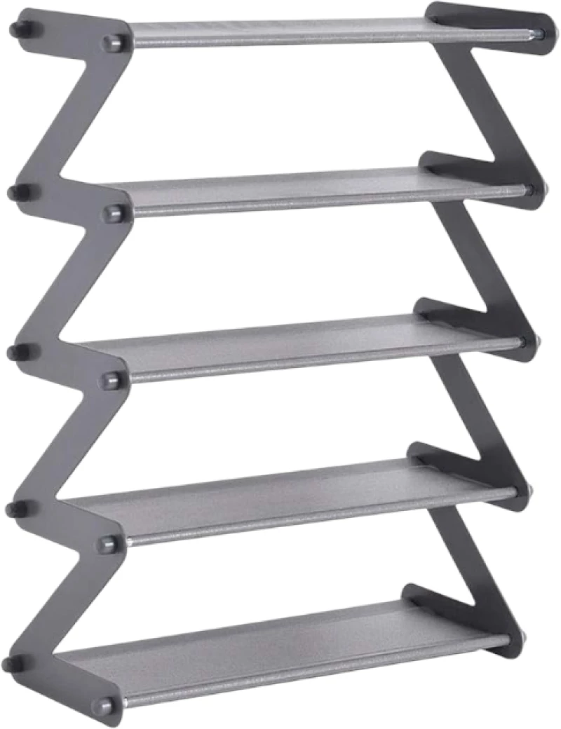 Ραφιέρα παπουτσιών 5 επιπέδων - YH8802-5 - 522466 - Grey