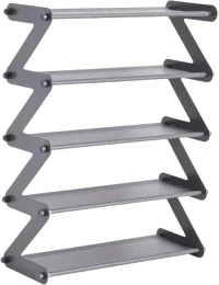 Ραφιέρα παπουτσιών 5 επιπέδων - YH8802-5 - 522466 - Grey