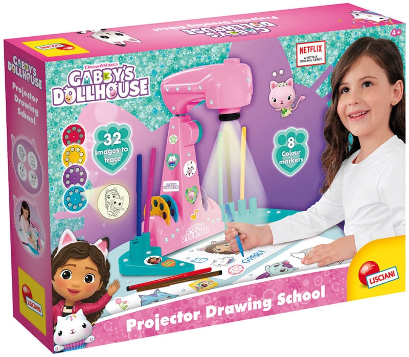 LISCIANI ΣΧΟΛΗ ΖΩΓΡΑΦΙΚΗΣ GABBY'S DOLLHOUSE ΜΕ ΠΡΟΤΖΕΚΤΟΡΑ (#106936)