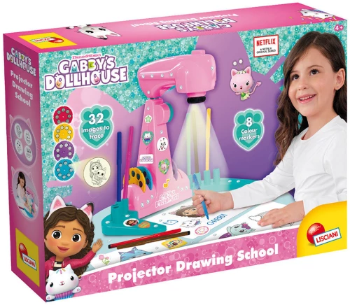 LISCIANI ΣΧΟΛΗ ΖΩΓΡΑΦΙΚΗΣ GABBY'S DOLLHOUSE ΜΕ ΠΡΟΤΖΕΚΤΟΡΑ (#106936)