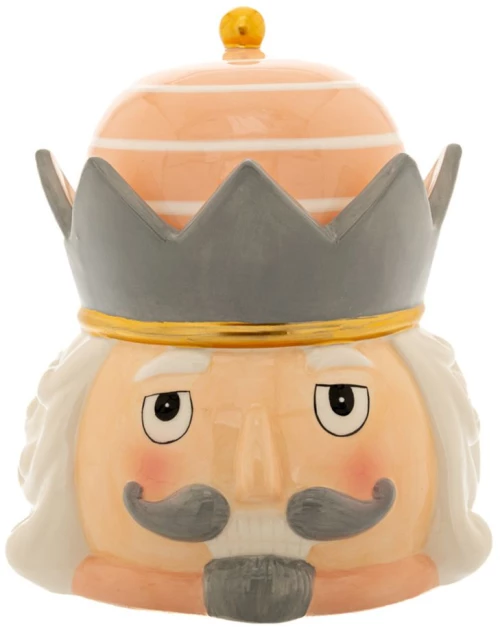 ΧΡΙΣΤΟΥΓΕΝΝΙΑΤΙΚΗ ΓΚΡΙ ΡΟΖ ΚΕΡΑΜΙΚΗ ΜΠΙΣΚΟΤΙΕΡΑ ΜΕ ΚΑΠΑΚΙ ΣΕ ΣΧΗΜΑ ΚΑΡΥΟΘΡΑΥΣΤΗ 19Χ17Χ22 ΕΚ (#86934)