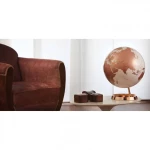 Υδρόγειος Σφαίρα με Φως 30cm διαμ. Atmosphere Light&Colour  METAL COPPER  LC-COPP