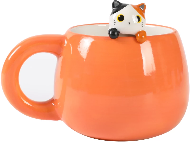 Κούπα Κεραμική i-Total Ceramic Charm 450ml Orange Cat XL2526
