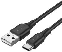 Vention usb 2.0 a Male to Type-c Male 3a Cable 0.25m Black (Cthbc) (Vencthbc)