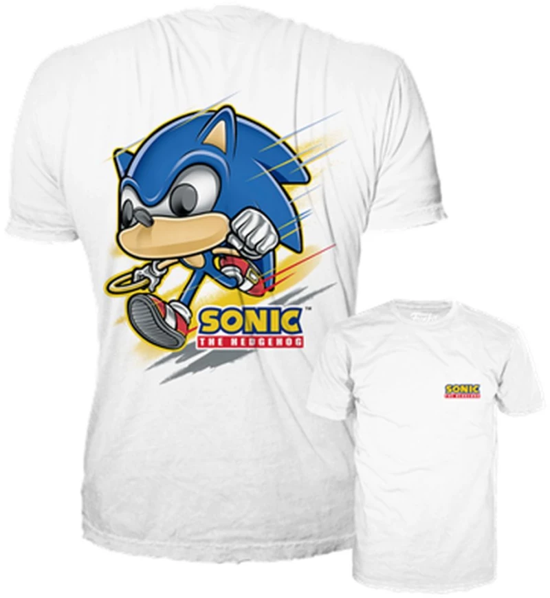 Funko Pop! Tees (Adult): Sonic - Sonic (Running) t-Shirt (l)