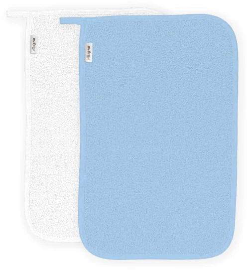 Interbaby Σετ Λαβέτες 2 Τμχ White Blue