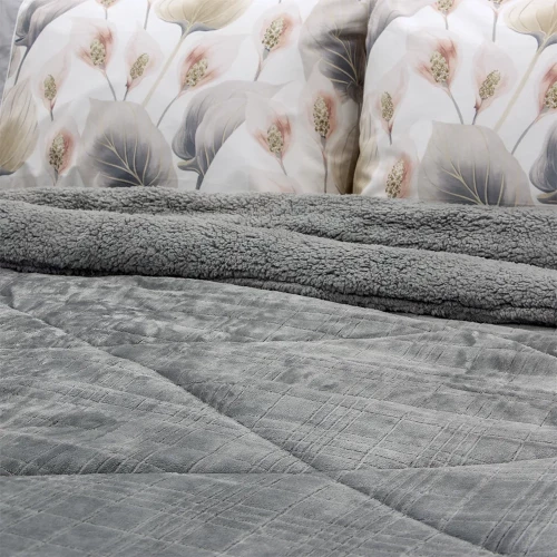 LINO ΚΟΥΒΕΡΤΟΠΑΠΛΩΜΑ DANIA GREY 220X240