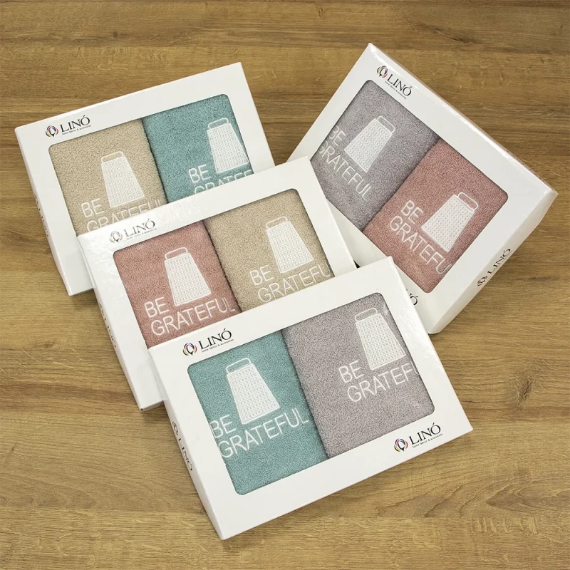 LINO ΣΕΤ ΠΕΤΣΕΤΕΣ BE GRATEFUL BEIGE-MINT 2ΤΜΧ