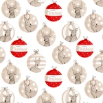 Τραπεζομάντηλο Χριστουγεννιάτικο 140x140 Merry Chrιstmas Εκρού Borea