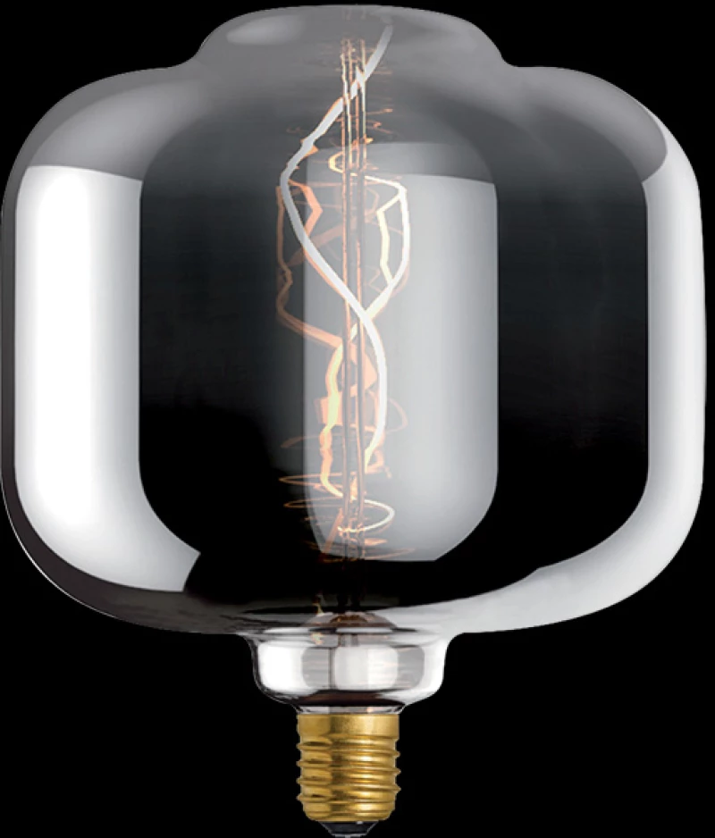 DIMMABLE LED VINTAGE LAMP 8W E27 2000K D180 SMOKY