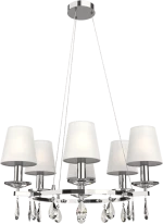 BARBARA PENDANT 6XE14 CHROME