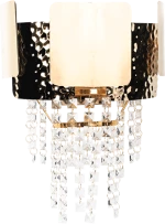 GUSTAV WALL LAMP 2XG9 GOLD/CRYSTALS