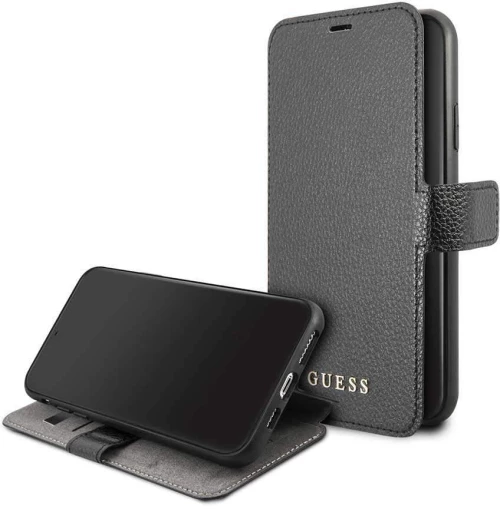 Guess Black case iPhone 11 Pro Max - Book Case - Iridescent - Original - GUFLBKSN65IGLBK