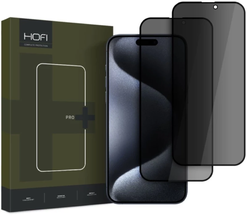 Hofi Anti Spy Glass Pro+ Privacy Tempered Glass 2τμχ (iPhone 16)