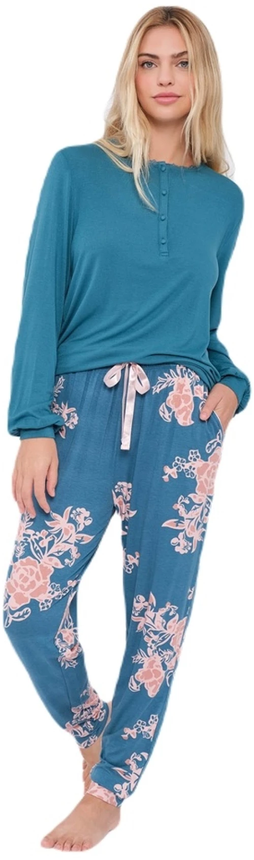 Muydemi Γυναικεία Χειμερινή Πυζάμα Viscose Regular Fit 290001