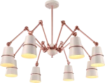 SPIDER CHANDELIER 8XE27 WHITE