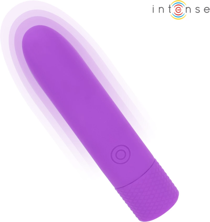 INTENSE - SYMONE USB RECHARGEABLE VIBRATING BULLET 8 VIBRATIONS PURPLE 10 X 2.2 CM