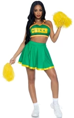 LEG AVENUE - COSTUME CHEERLEADER GREEN