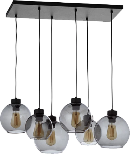 ALTHEA CEILING LAMP 6XE27 BLACK