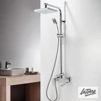 Στήλη Ντους Με Μπαταρία PROFILI Plus Χρωμέ 200-46026-100 Ιταλίας La Torre