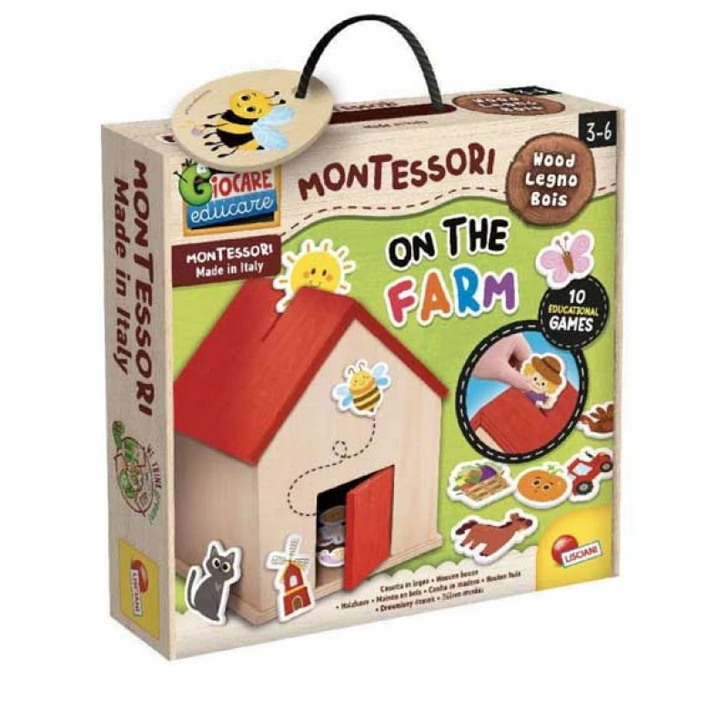 Montessori Baby Wood Ξύλινο Σπιτάκι Φάρμα