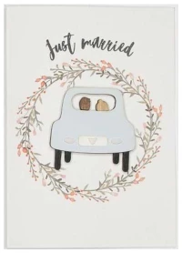 Ευχετήρια κάρτα Γάμου "Just Married"