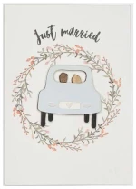 Ευχετήρια κάρτα Γάμου "Just Married"