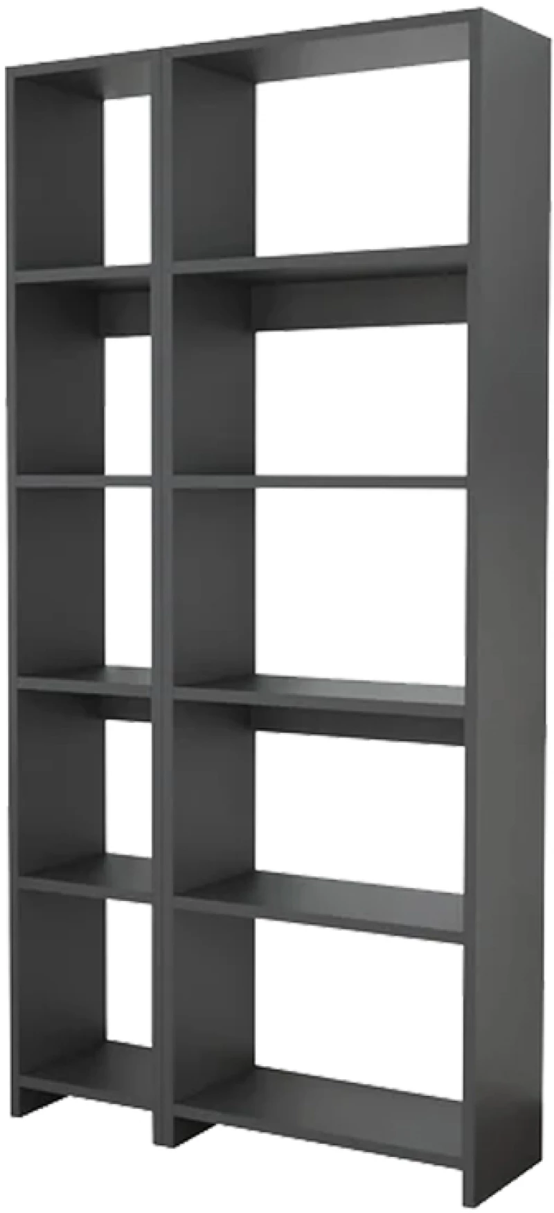 Βιβλιοθήκη Alkathi pakoworld σε ανθρακί απόχρωση 77x22x160εκ