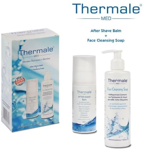 Thermale Med Promo  After Shave Balm 100ml + Face Cleasing Soap 250ml