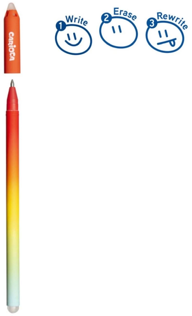 Στυλό Carioca Erasable Oops 0.7mm Κόκκινο 31025/03