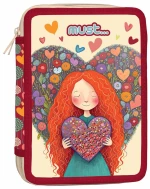 Κασετίνα Must Διπλή Γεμάτη 15χ5χ21 Red Heart 000585746
