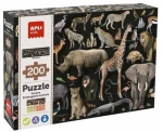 Apli Puzzle Threatened Savanna Animals 200pcs