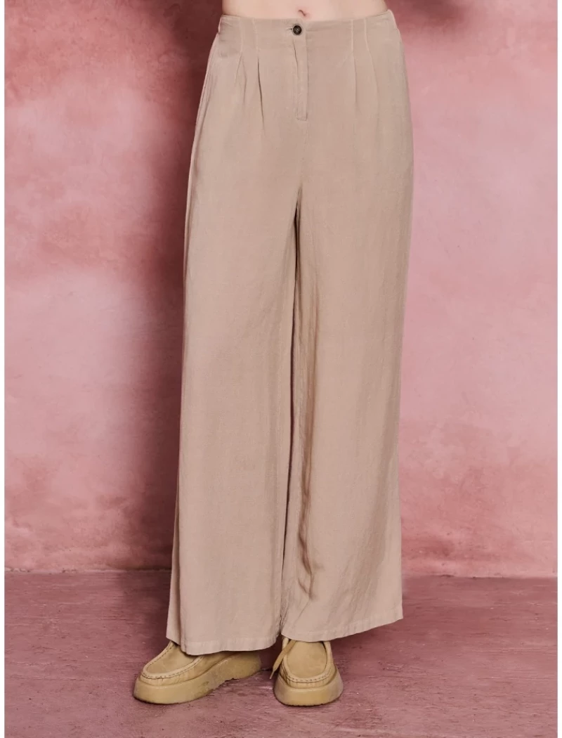 Staff Wmn Gabriella Linen Pants-Sand