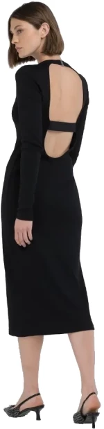 Replay Woman Ribbed Slim Fit Midi Dress