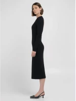 Replay Woman Ribbed Slim Fit Midi Dress