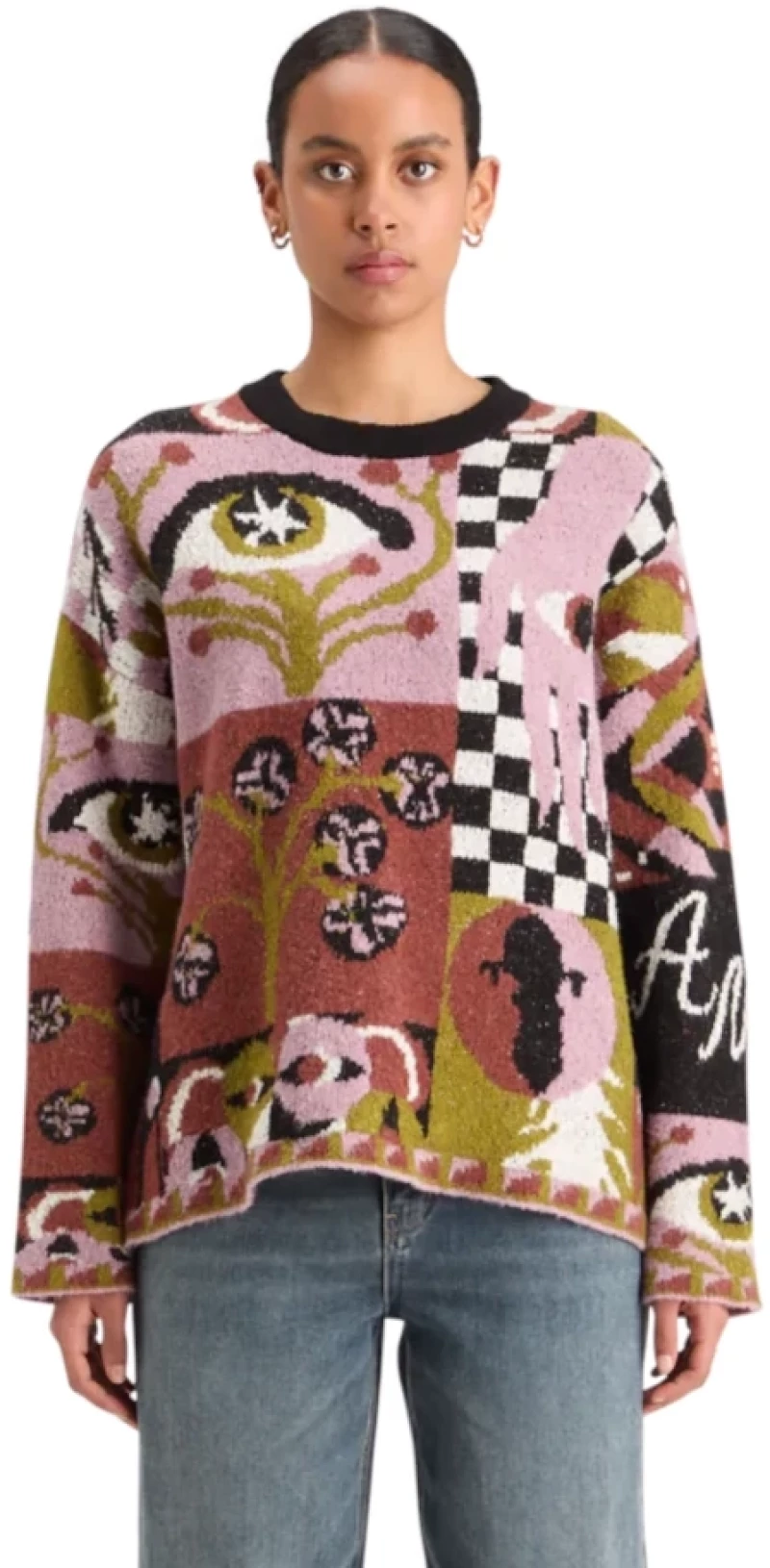 Scotch&Soda Woman Jacquard Oversized Pullover