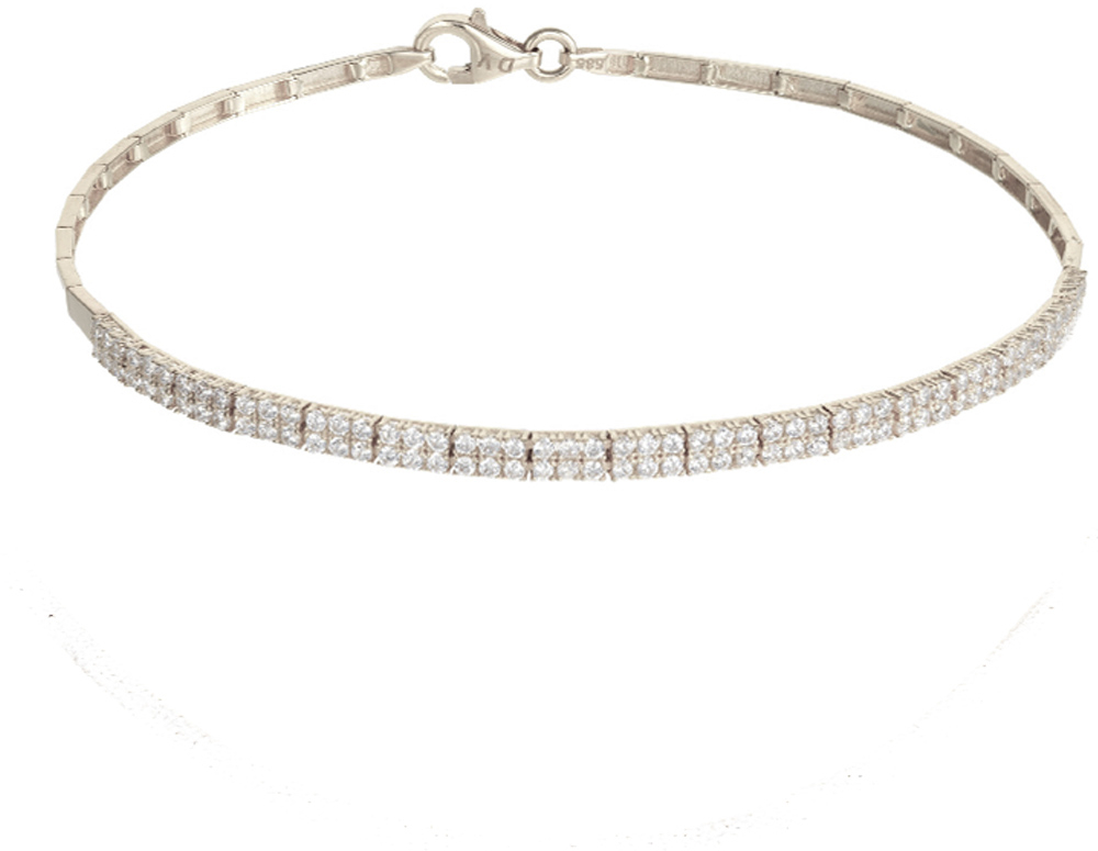 Βραχιόλι Ασήμι 925 Ριβιέρα με zircon Gatsa BR543