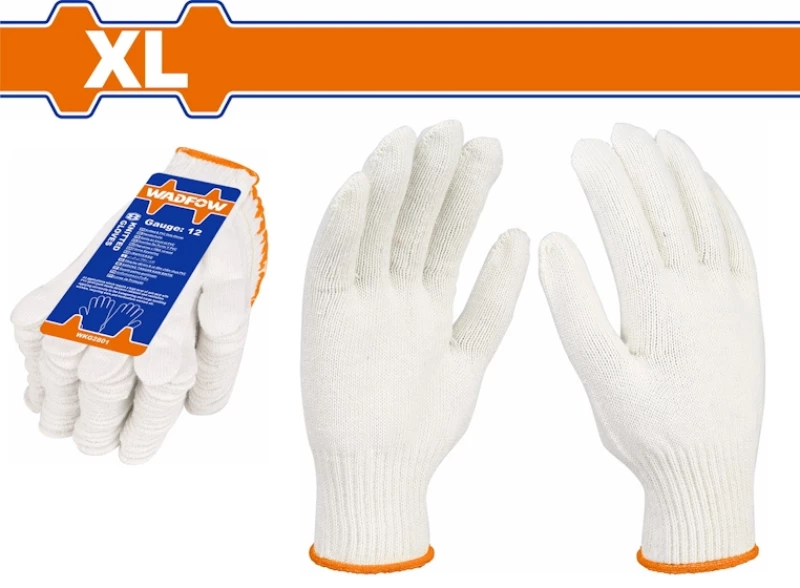 Γάντια εργασίας βαμβακερά 10 XL WADFOW WKG2801