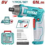 Επαγγελματικό κατσαβίδι μπαταρίας Li-ion 8V / 1.5Ah Type-C TOTAL TSDLI08025