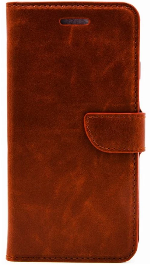 Stylish Book Case for Huawei Y9 2018 Brown