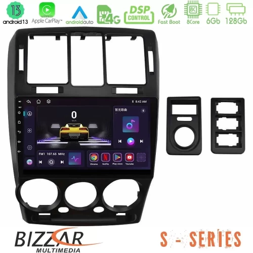 Bizzar S Series Hyundai Getz 2002-2009 8core Android13 6+128GB Navigation Multimedia Tablet 9" U-S-HY1146
