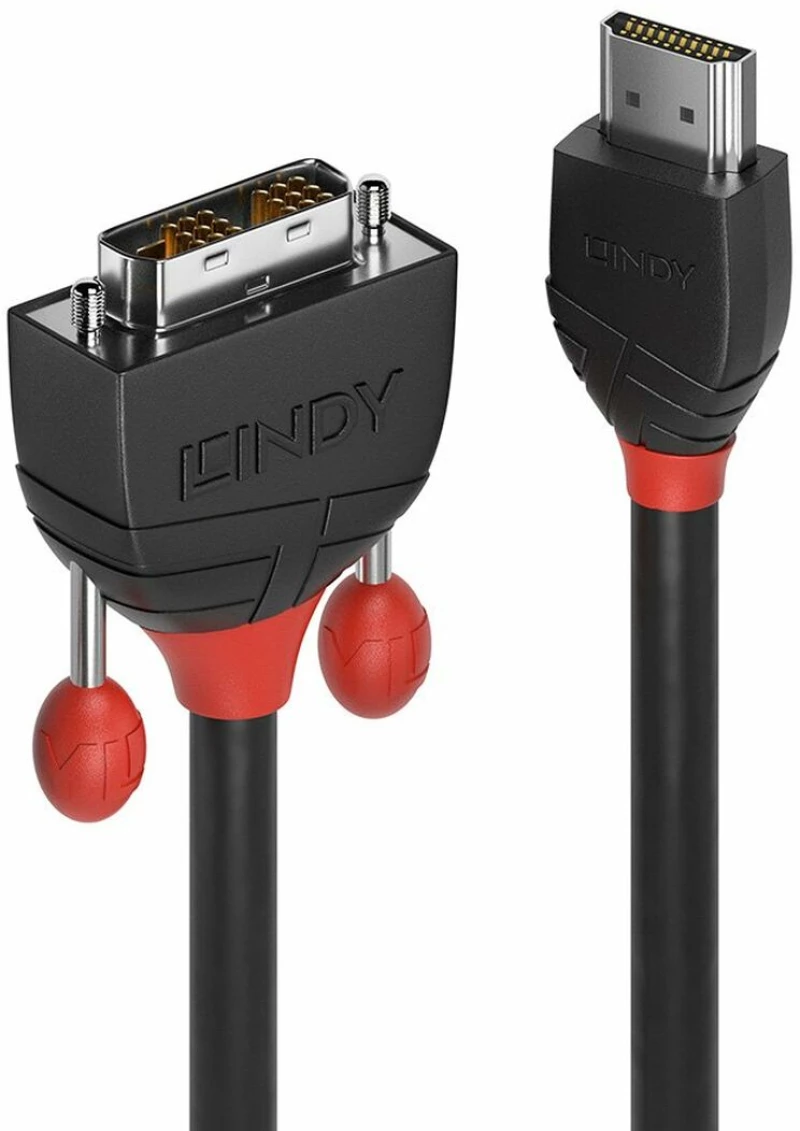 Καλώδιο HDMI σε DVI LINDY 36272 2 m Μαύρο S7715335