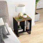 Βοηθητικό Τραπέζι 40x31x46 εκ. Μασίφ Ανακυκλ. & Επεξ. Ξύλο Πολύχρωμο 350646