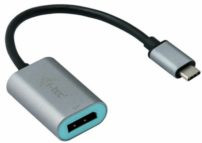 Αντάπτορας USB C σε DisplayPort i-Tec C31METALDP60HZ 150 cm Γκρι S7783146